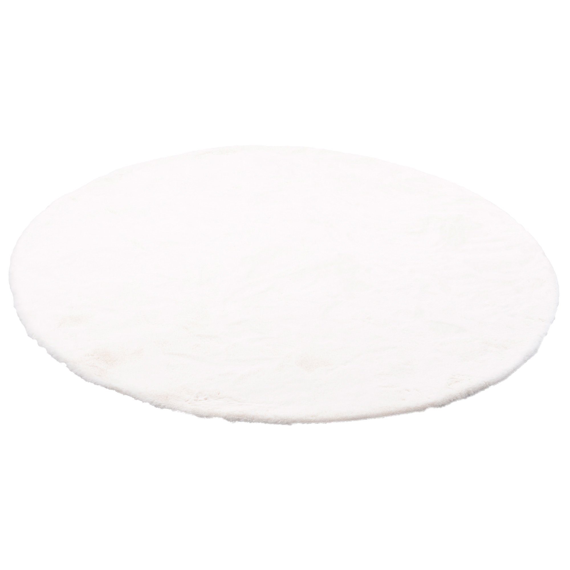 Fellteppich Luxus Super Soft Fellteppich Plush Rund, Pergamon, Rund, Höhe: 25 mm