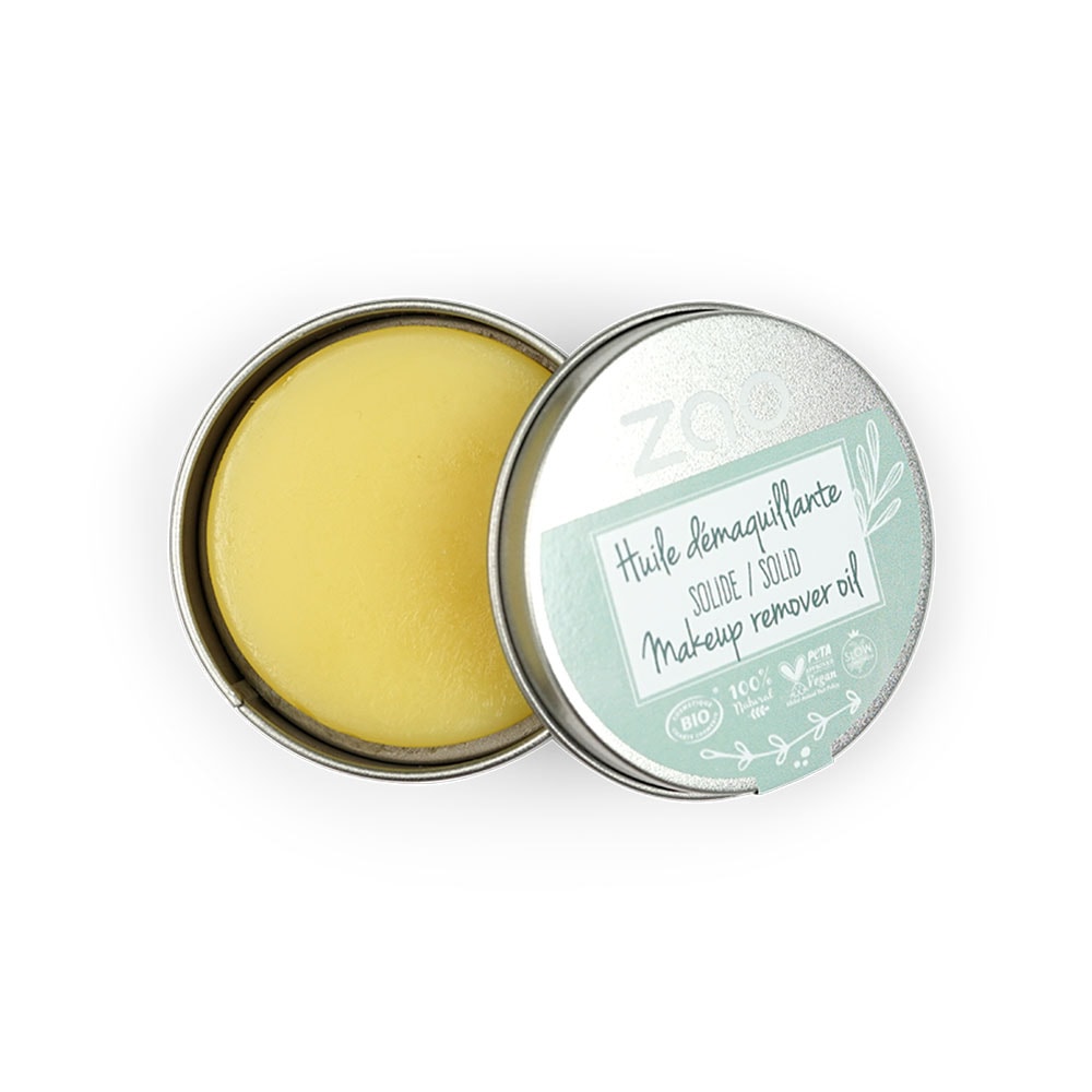 zao essence of nature Huile démaquillante solide avec boitierZAO Huile démaquillante solide Certifié Bio, Formule 100% naturelle et Vegan