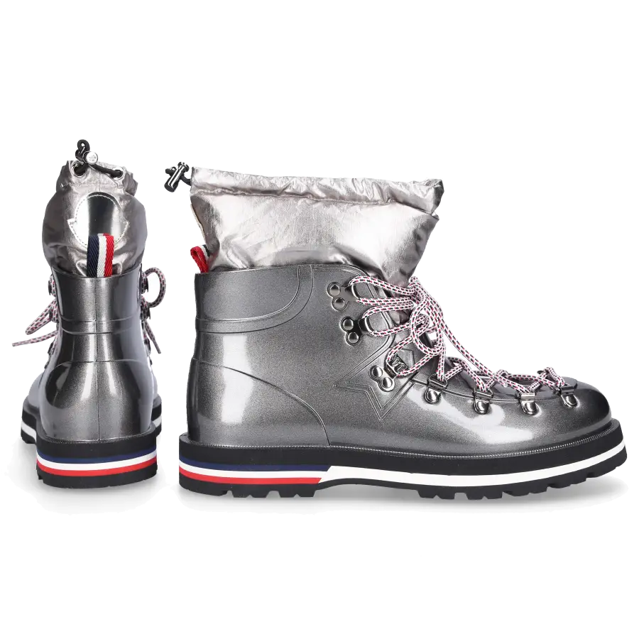 Moncler - Stiefeletten INAYA Gummi Logo grau - grau