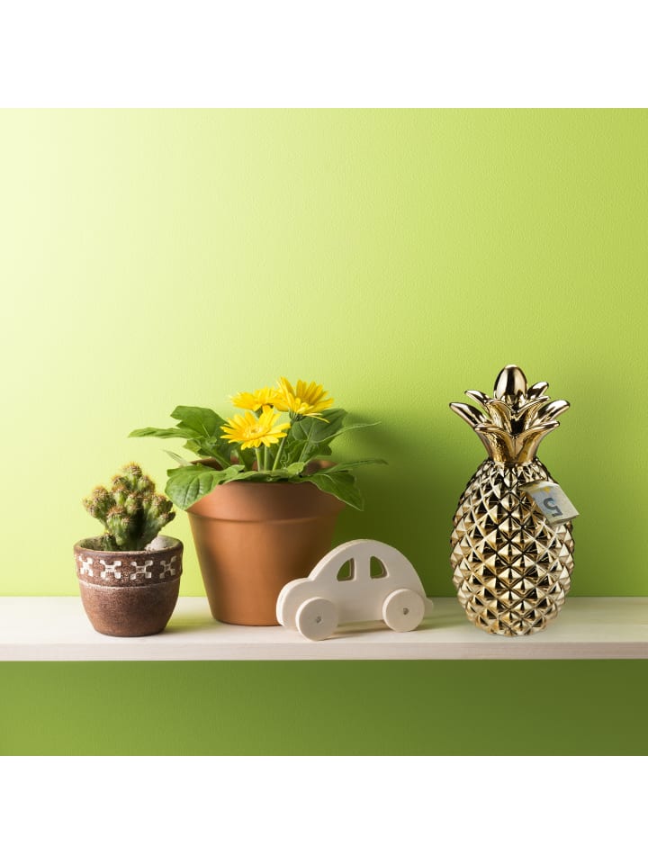 relaxdays Spardose Ananas in Gold - (H)24 x Ø 10,5 cm günstig kaufen onesize