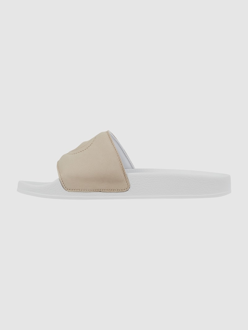 Slides aus Leder Modell 'Gerrylette' in beige