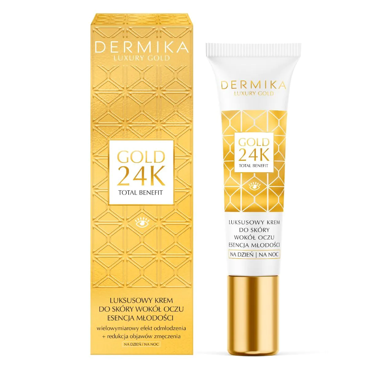 „Dermika Luxury Gold 24K“ prabangus paakių kremas „Jaunystės esmė“
