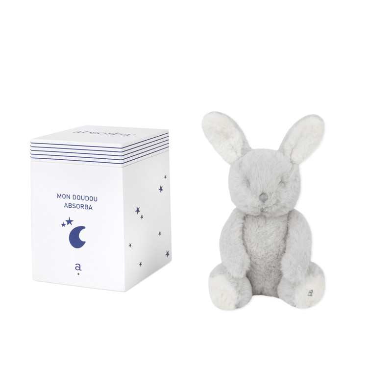 Peluche lapin 25 cm mixte Absorba
