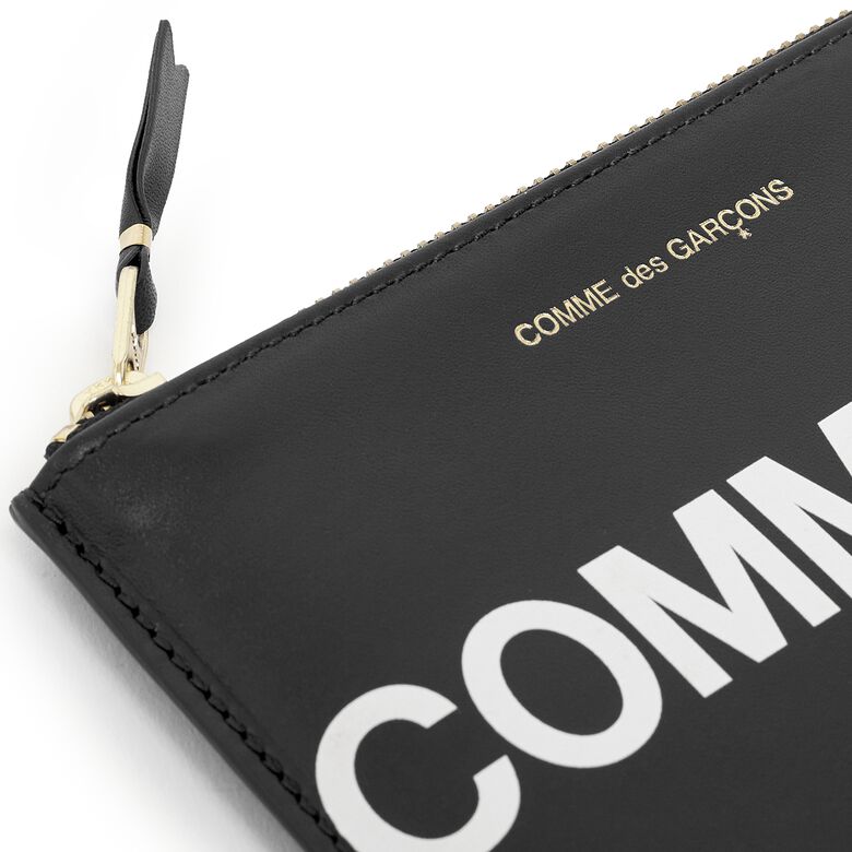 Comme des Garcons Wallet Huge Logo black