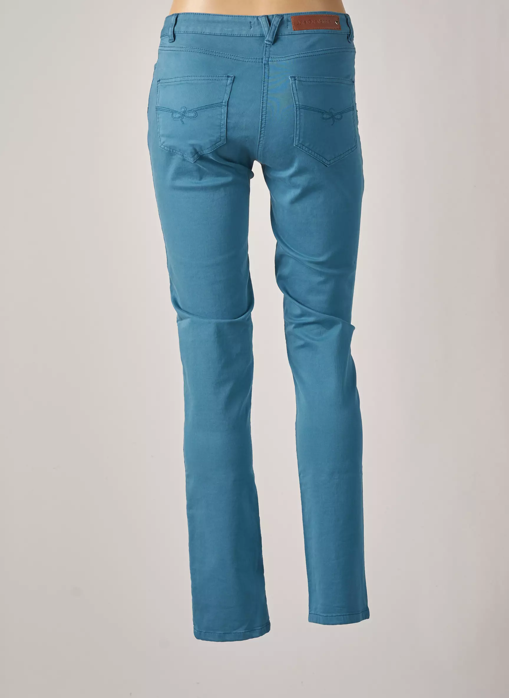 Julie Guerlande Pantalons Slim Femme couleur bleu