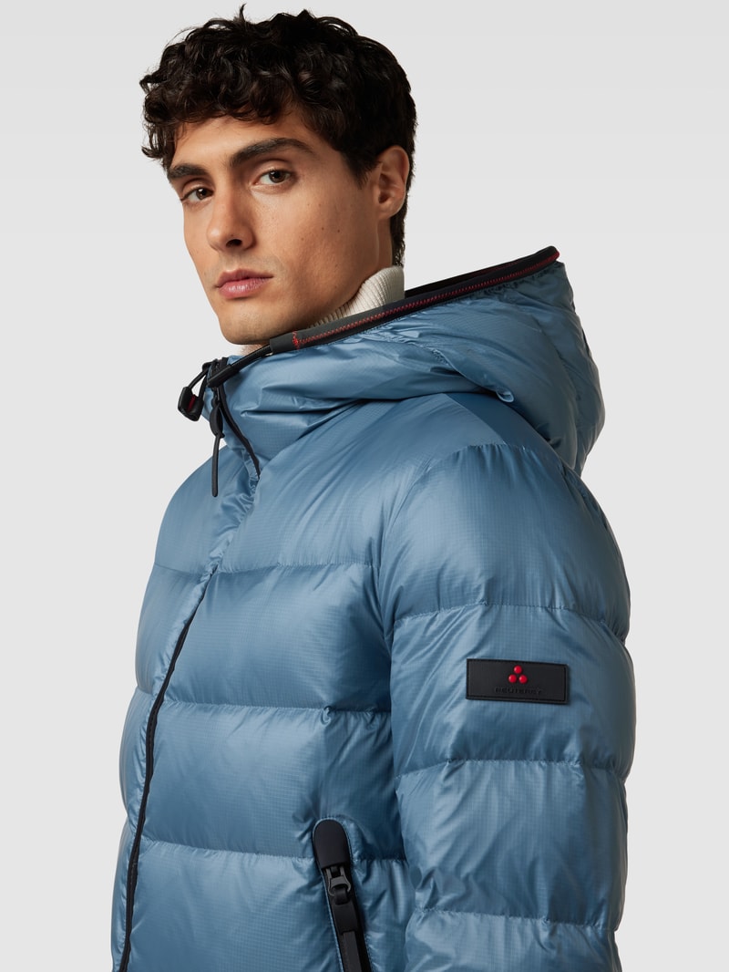 Steppjacke mit Kapuze Modell 'HONOVA NR 02' in bleu