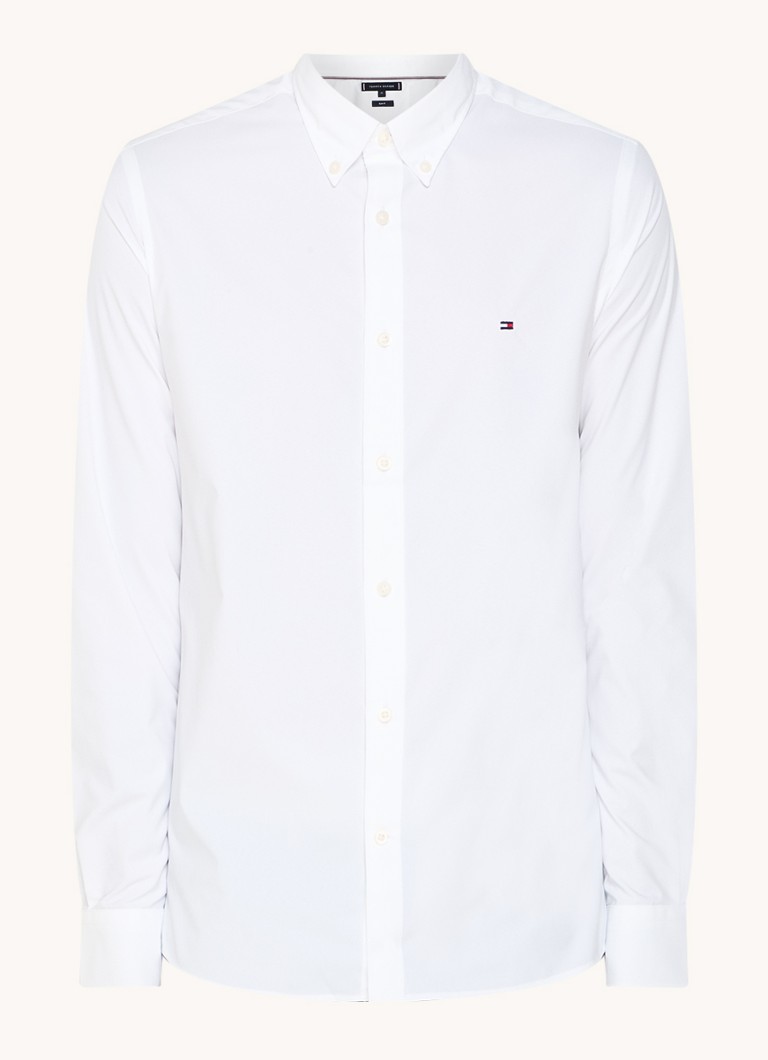 Tommy Hilfiger slim fit majica z vezenim logotipom