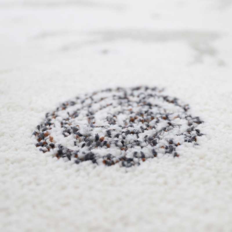 Tapis aspect laine matière recyclé 120x170cm YUHNA