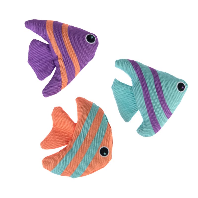 TIAKI Katzenspielzeug Fische mit Katzenminze