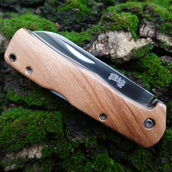 TASCHENMESSER OLIVENHOLZ - Klappmesser