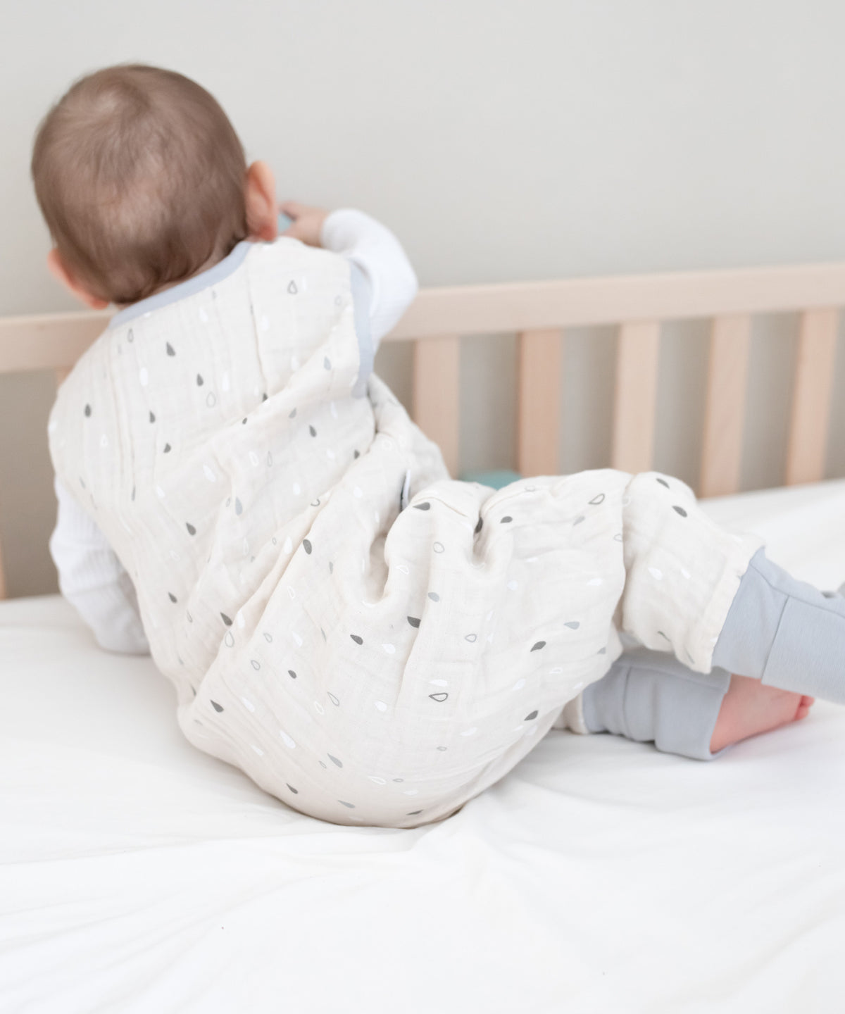 Musselin Sommerschlafsack mit Beinen