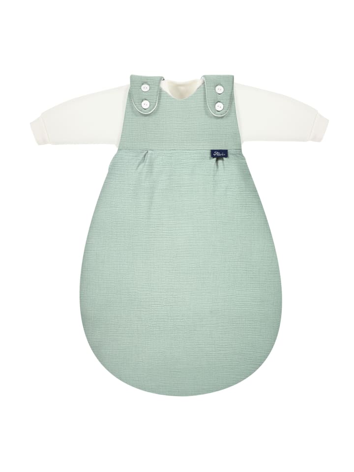 Alvi 4-Season Mull-Schlafsack Baby Mäxchen 2tlg. Exklusiv in Hellgrün günstig kaufen