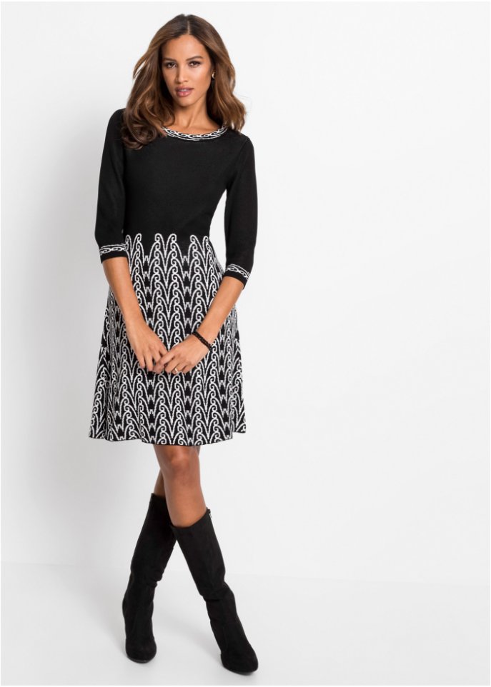 Strickkleid mit Muster