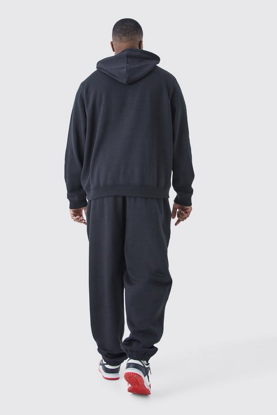 Plus kastiger Basic Hoodie