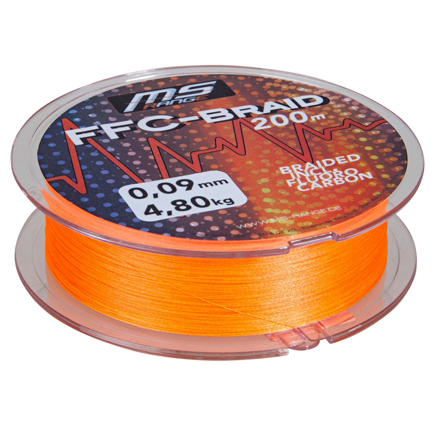 MS Range Angelschnur FFC-Braid (orange)