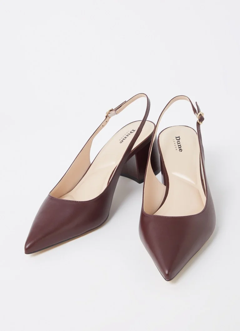 Pantofi cu toc din piele Dune London Compelled