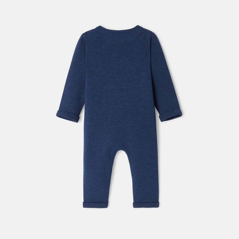 Combinaison en molleton bleu bébé garçon Absorba