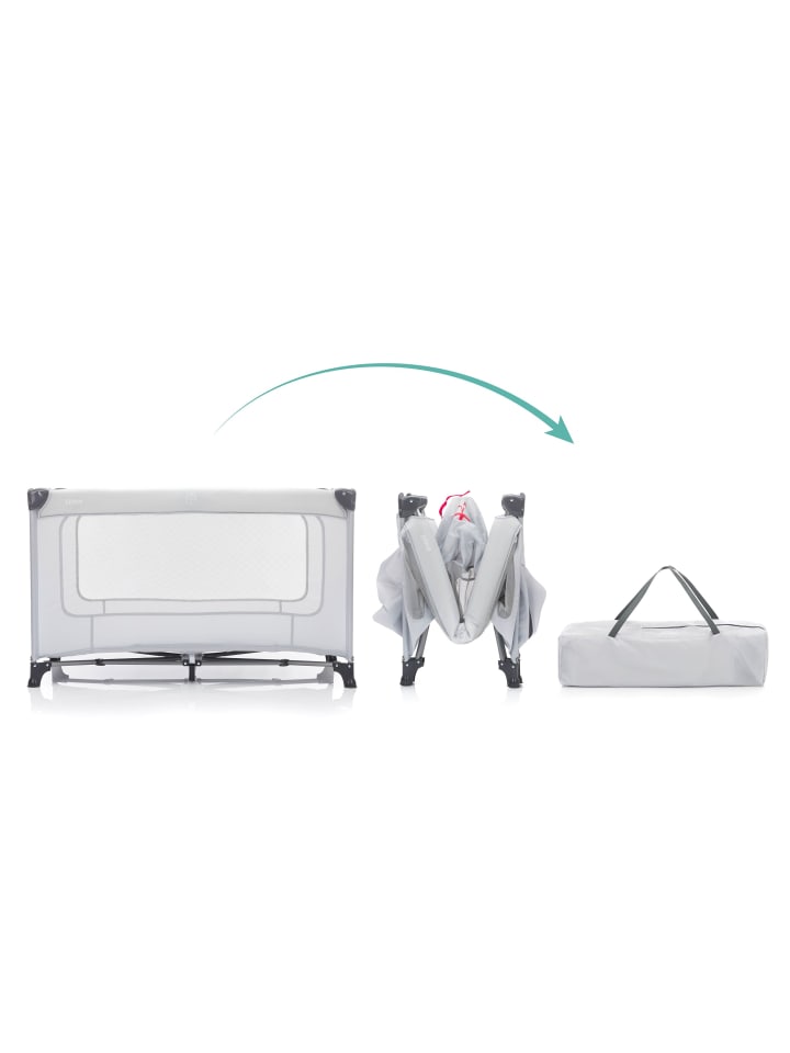 fillikid Reisebett Nizza Exklusiv in Steingrau günstig kaufen 60x120 cm