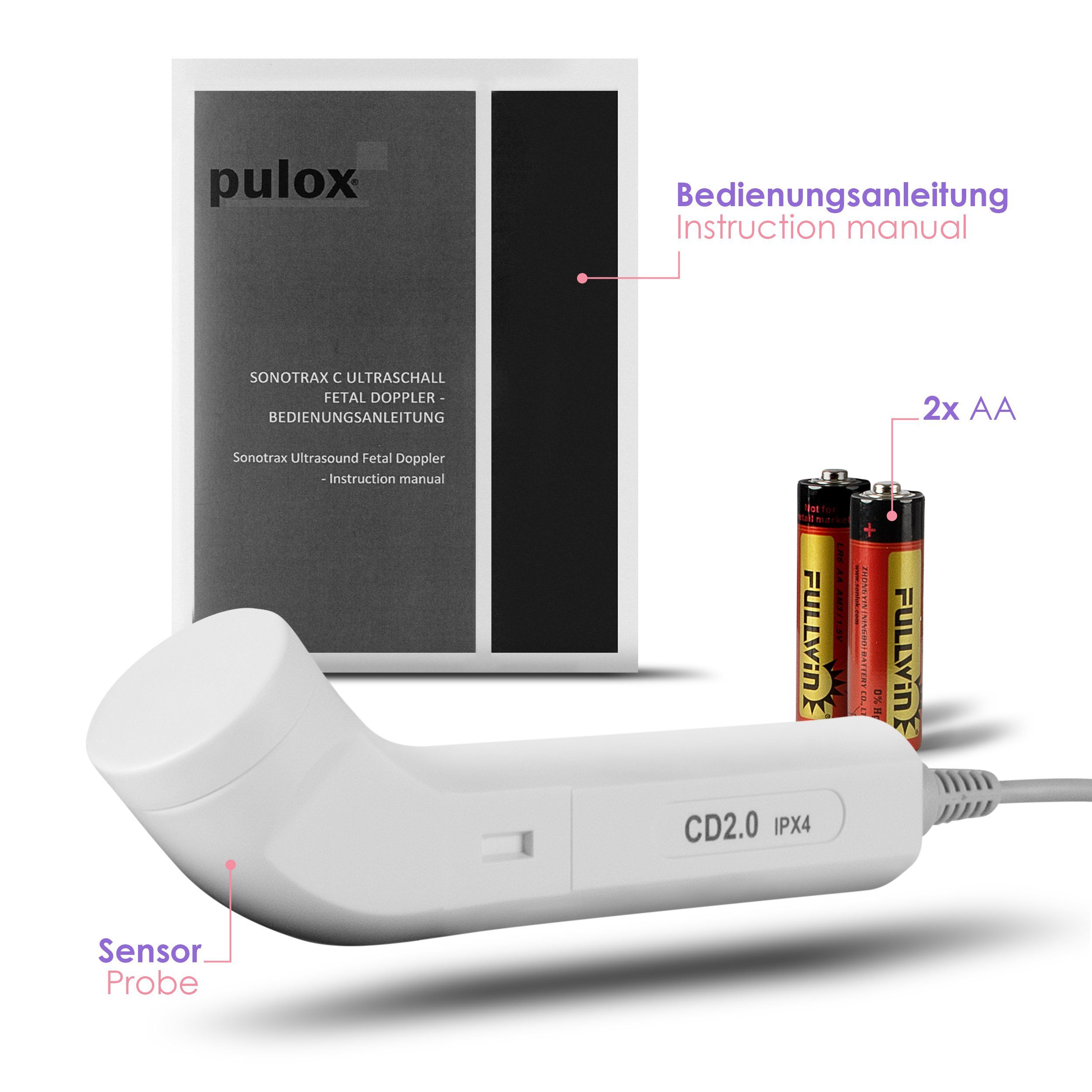 pulox Babyphone Sonotrax C Ultraschall Fetal Doppler