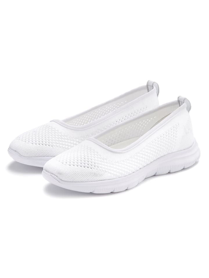 LASCANA Ballerina in weiß günstig kaufen