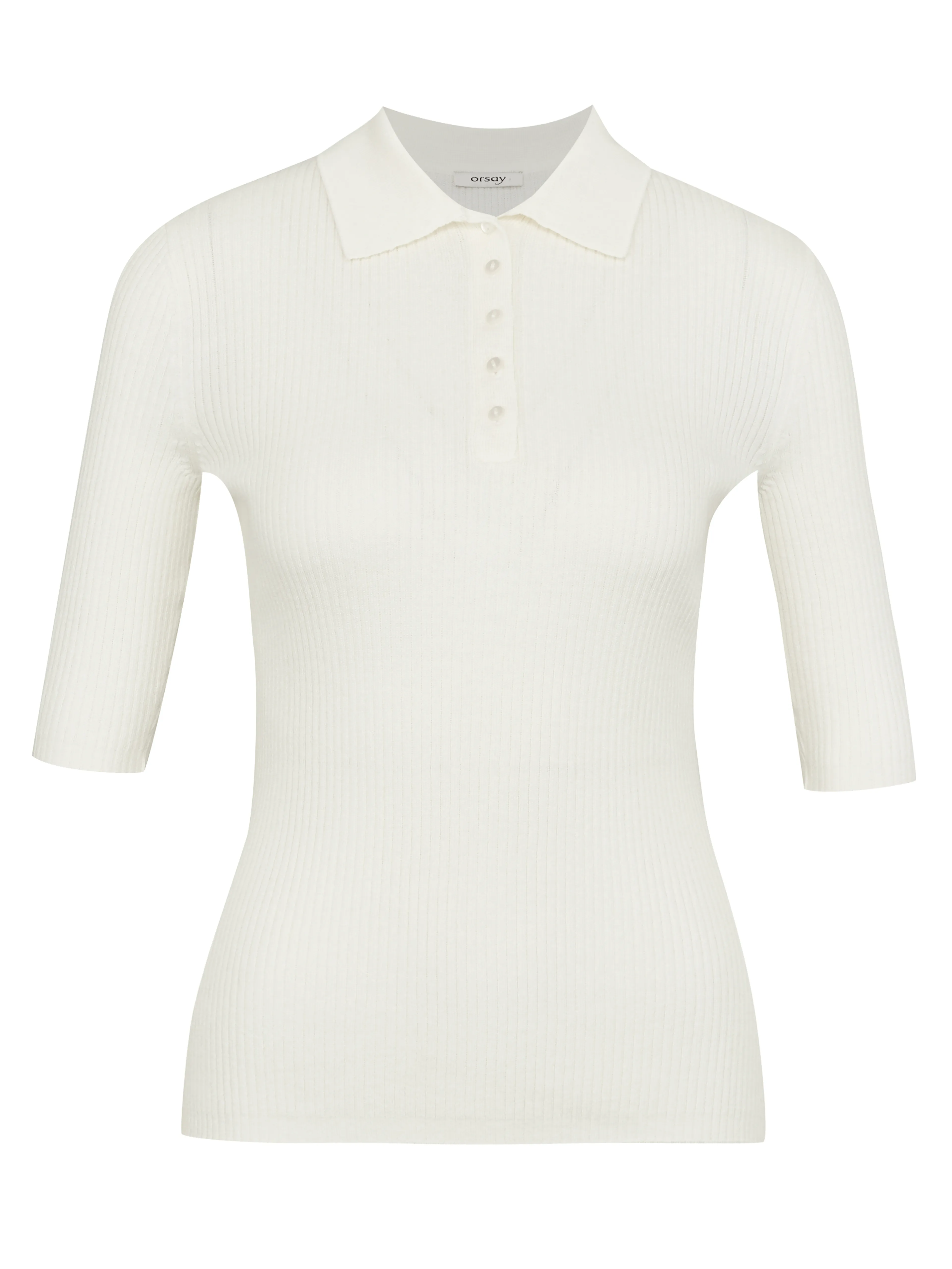 Cremefarbenes Kurzarm-T-Shirt für Frauen ORSAY