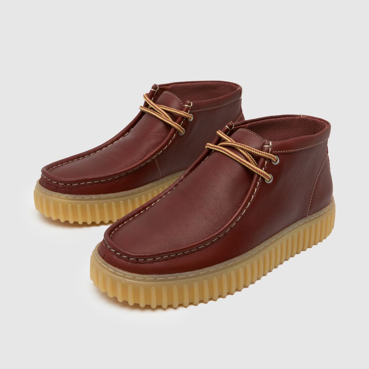 Clarks Torhill Hi bőrcipő barna színben