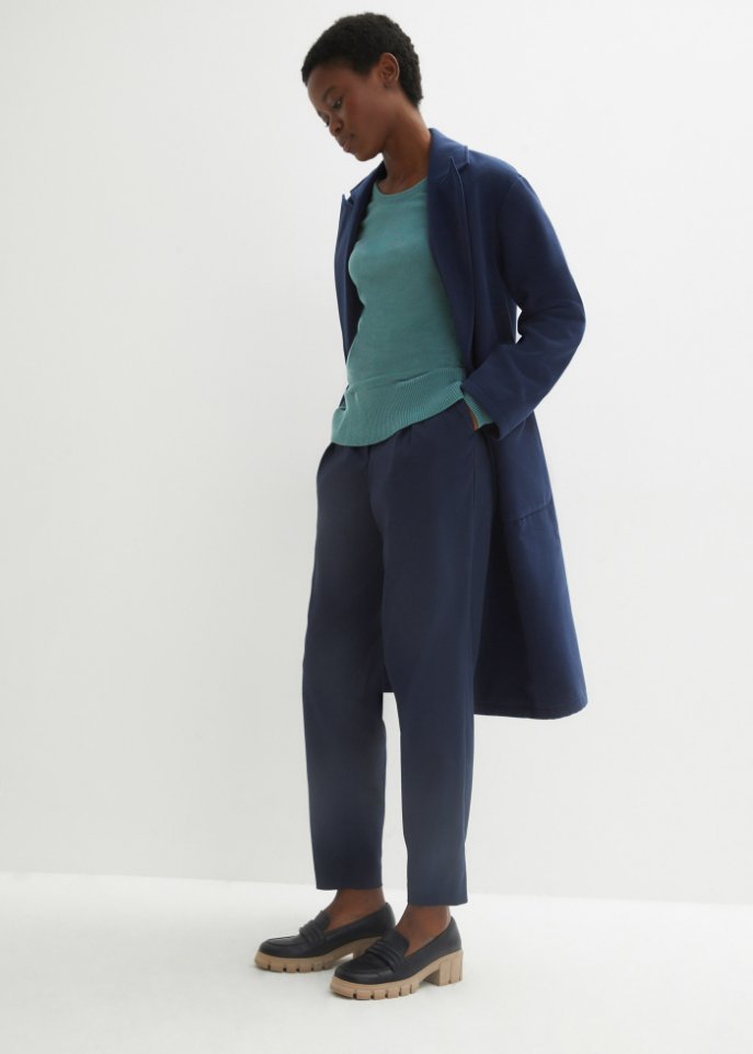 Basic Pullover mit recycelter Baumwolle