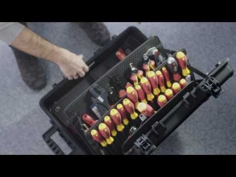 Juego de destornilladores eléctricos Wiha 00834 SoftFinish de cabeza plana y Phillips, 7 piezas (00834)