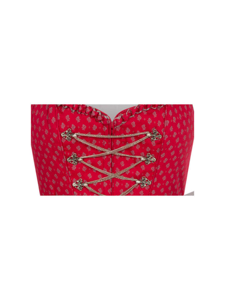 Nübler Dirndl Lang Thea in Rot günstig kaufen
