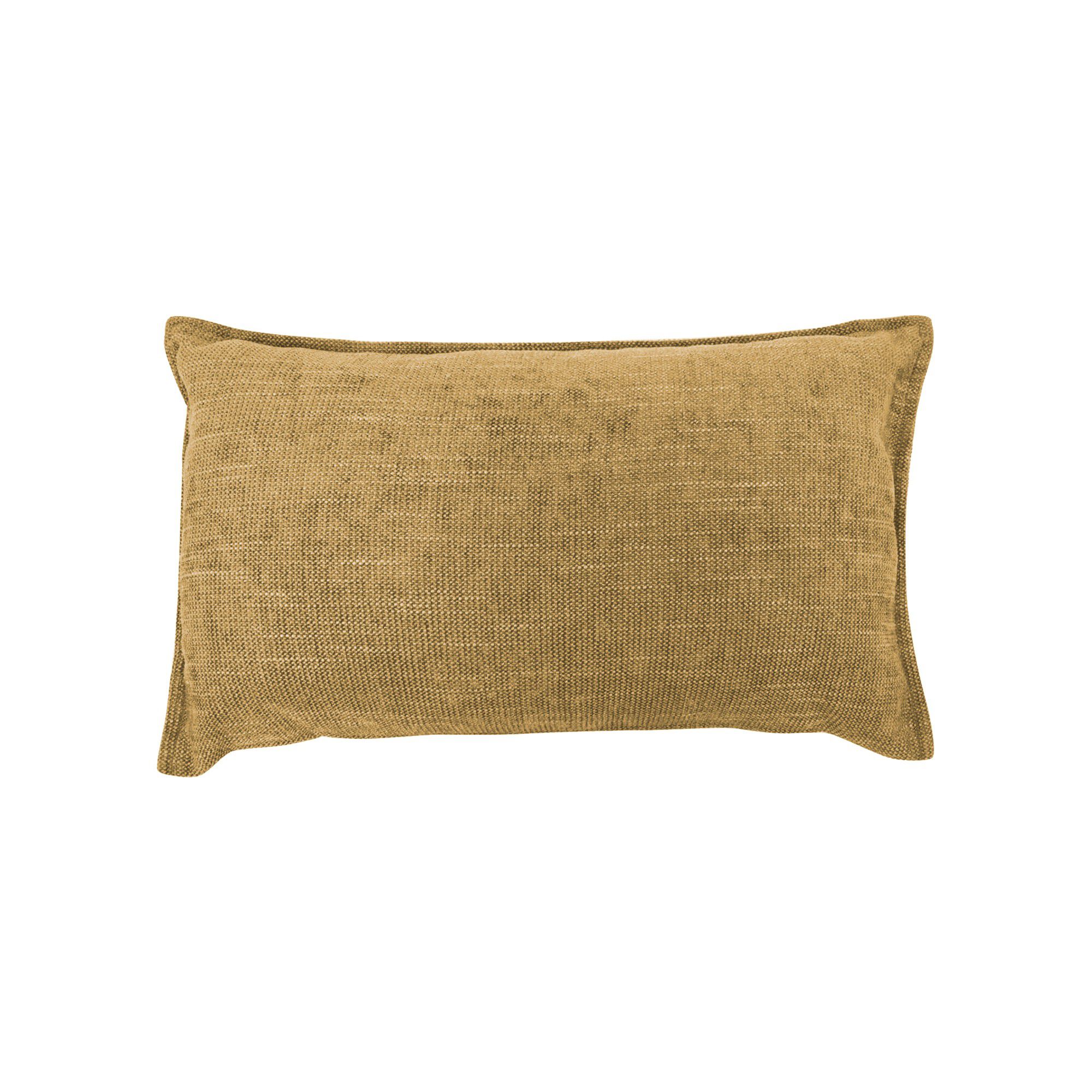 Coussin rectangulaire uni velours texturé