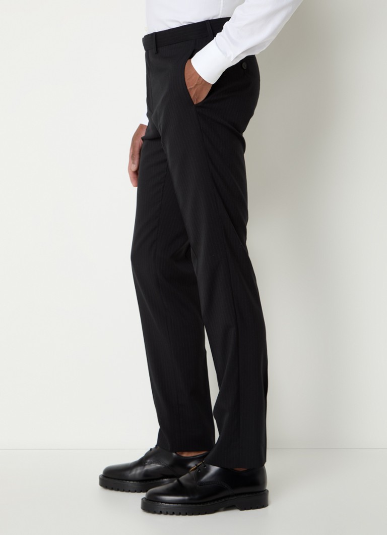 Sandro slim fit wool trousers with pinstripe