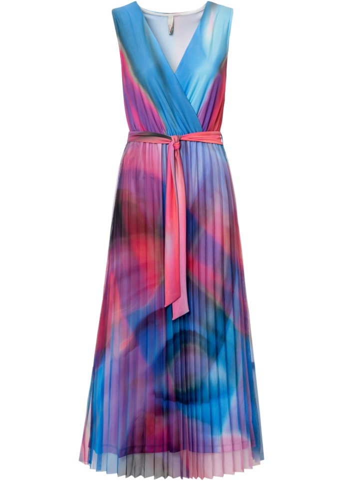 Farbiges Wickelkleid