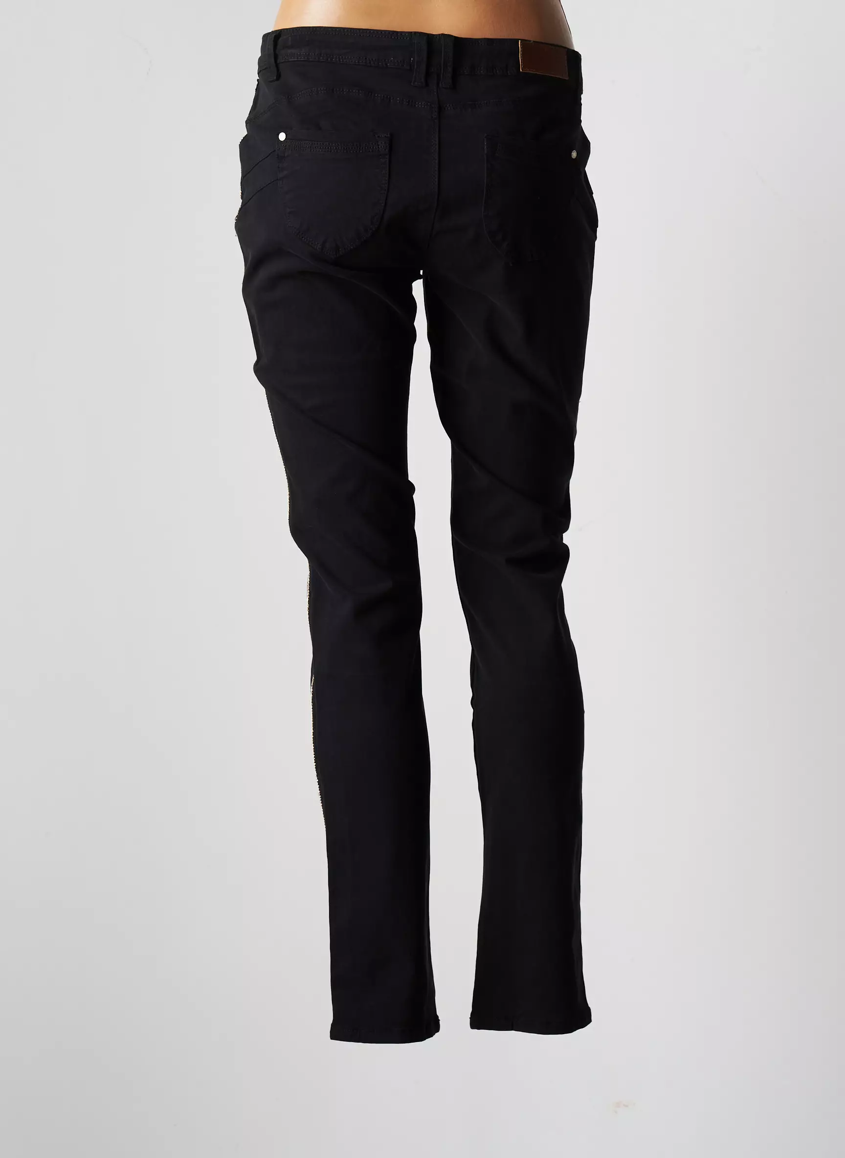 C Est Beau La Vie Pantalons Slim Femme couleur noir