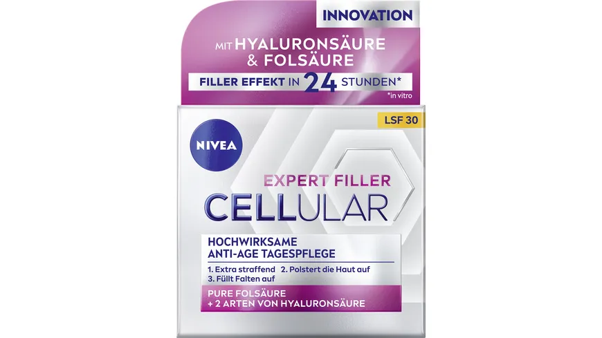 NIVEA Cellular Expert Filler Hochwirksame Anti-Age Tagespflege LSF30 50 ml
