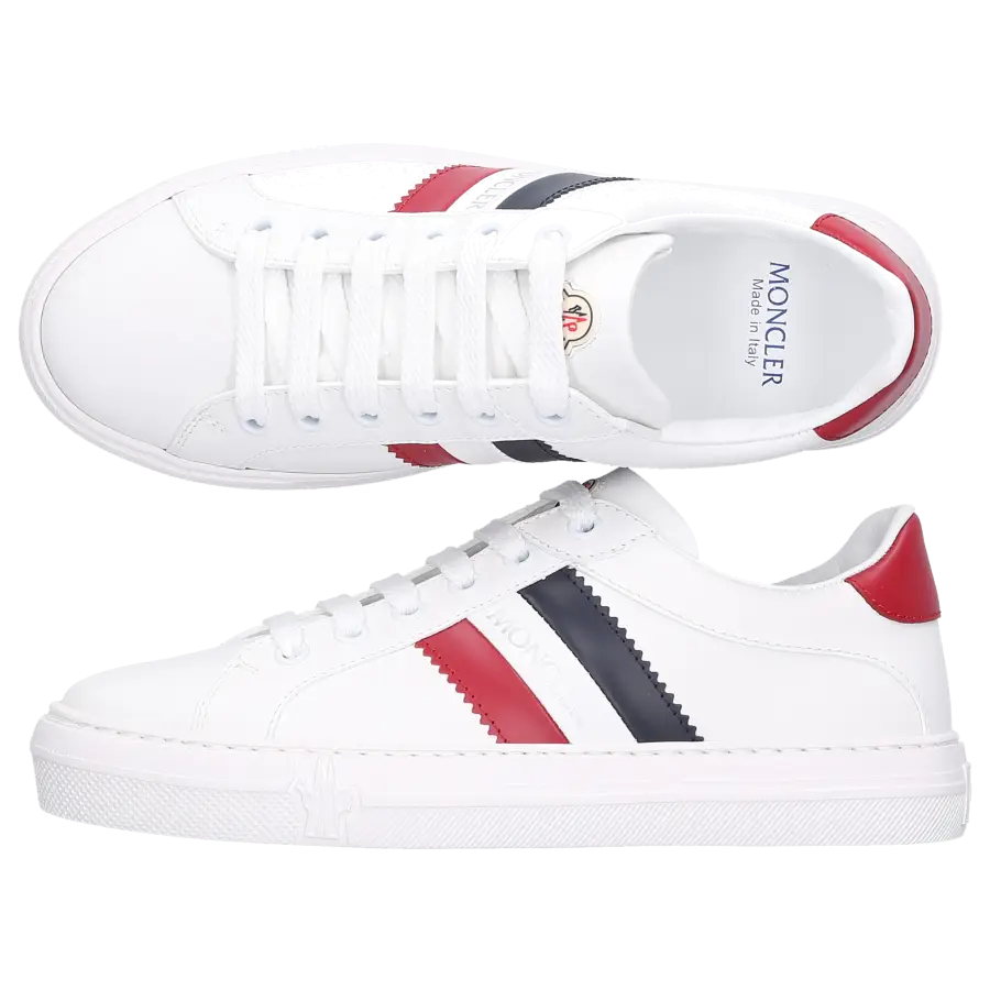 Moncler - Sneaker low ARIEL Kalbsleder - weiß