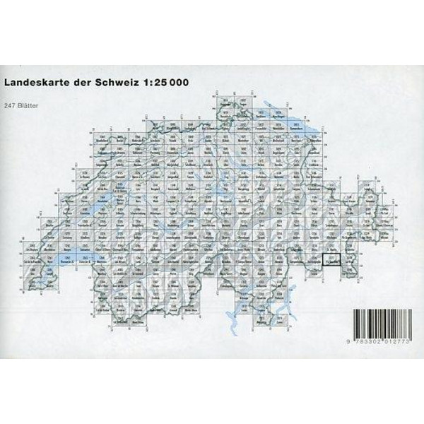 Swisstopo 1 : 25 000 Piz Bernina - Wanderkarte