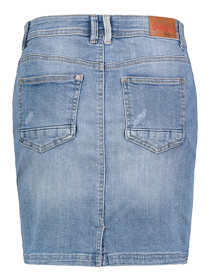 Sublevel Jeansrock in Hellblau günstig kaufen
