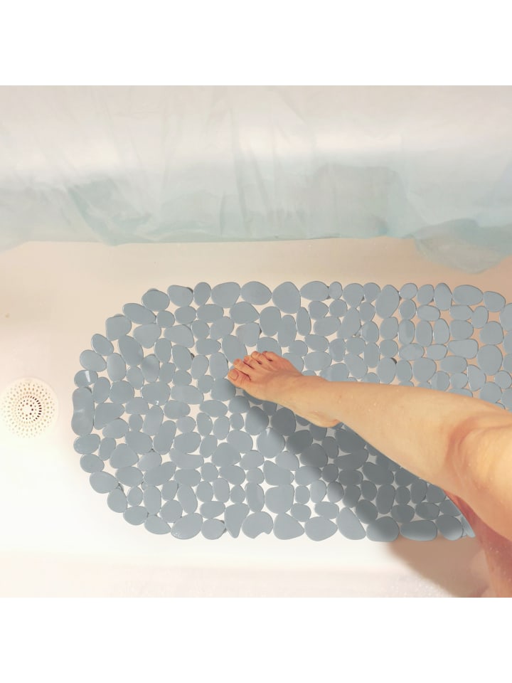 relaxdays Badewanneneinlage in Grau - (L)34,5 x (B)66,5 cm günstig kaufen onesize