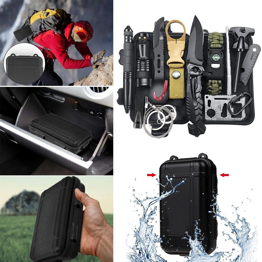 MDHAND Multitool Professionelles Outdoor Survival Ausrüstung, (Set, 13 St), für Camping Abenteuer