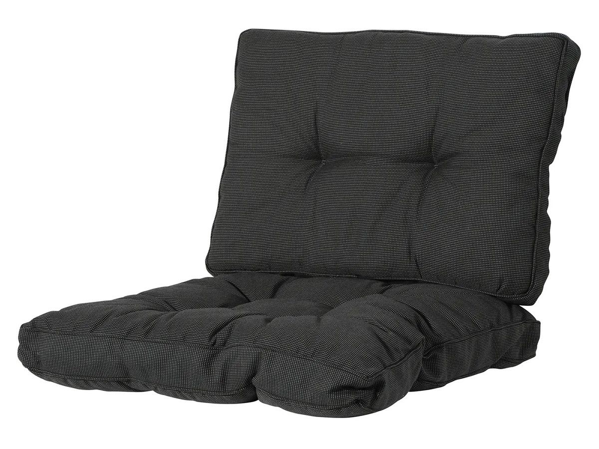 Madison Loungekissen Florance 60x60 Rib Black