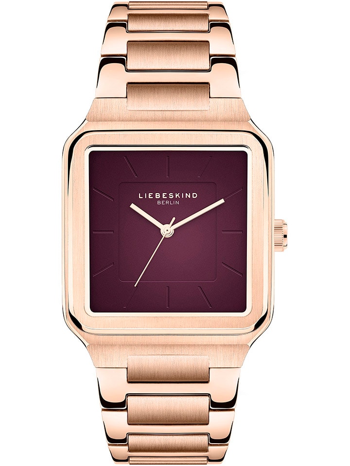 Liebeskind Quarzuhr in Roségold/ Bordeaux günstig kaufen onesize