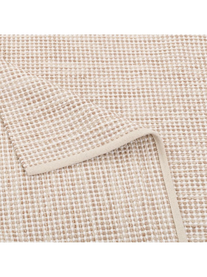 Pergamon Baumwolle Natur Kelim Teppich Sandy Modern in Beige günstig kaufen