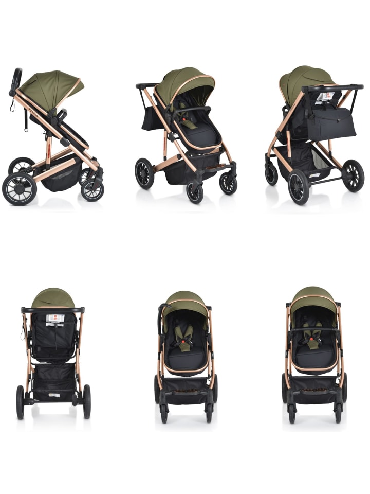 Moni Kombikinderwagen 2 in 1 Thira in grün günstig kaufen onesize
