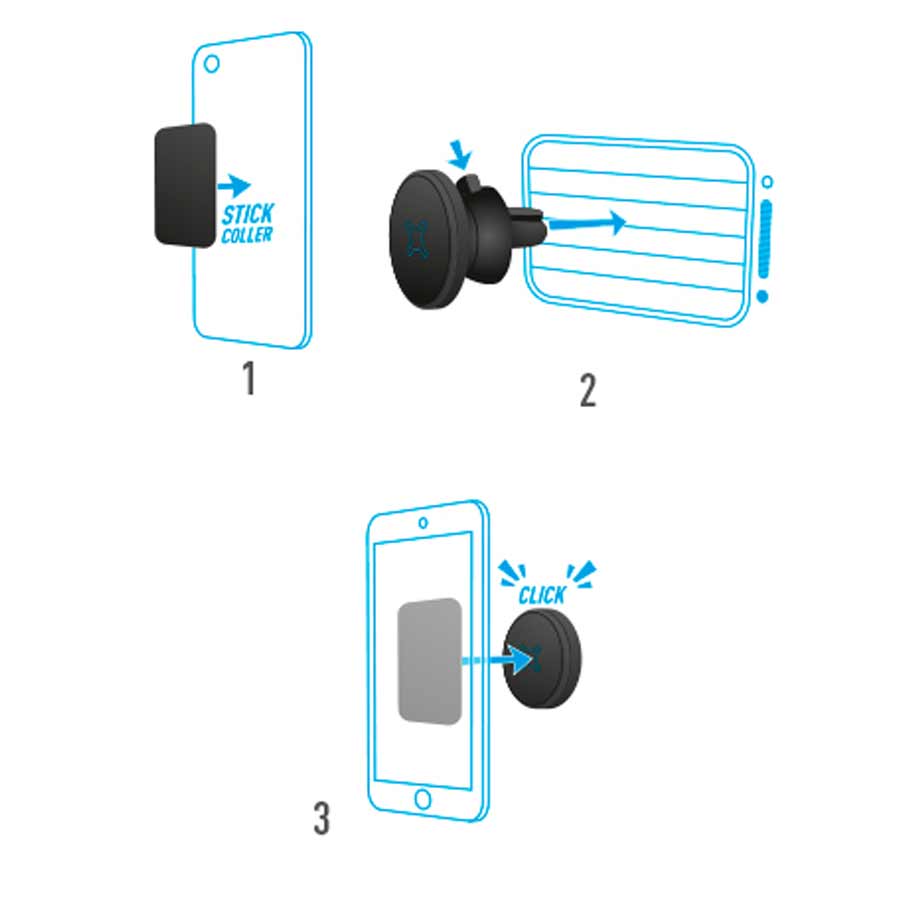 Smartphone-Halter für den Lüftungsschlitz, von U.FIX - ATU