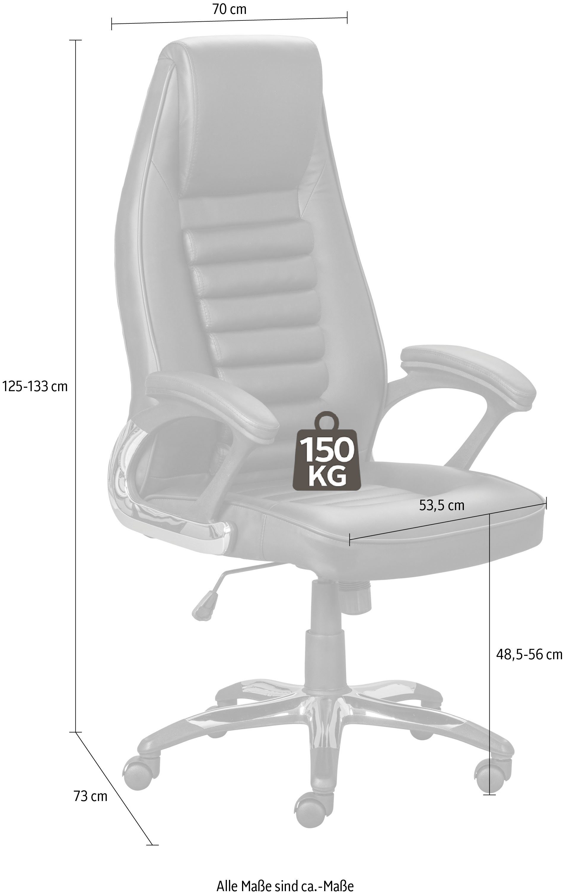 INOSIGN Drehstuhl, mit Kopfstütze, auch Home office geeignet