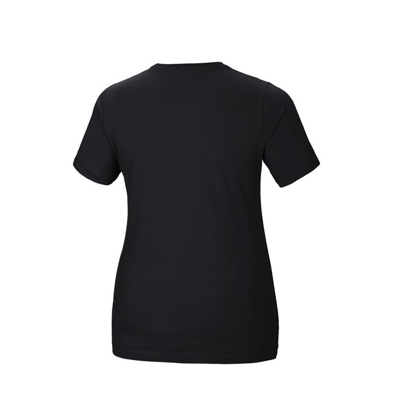 e.s. T-Shirt cotton stretch, Damen, plus fit