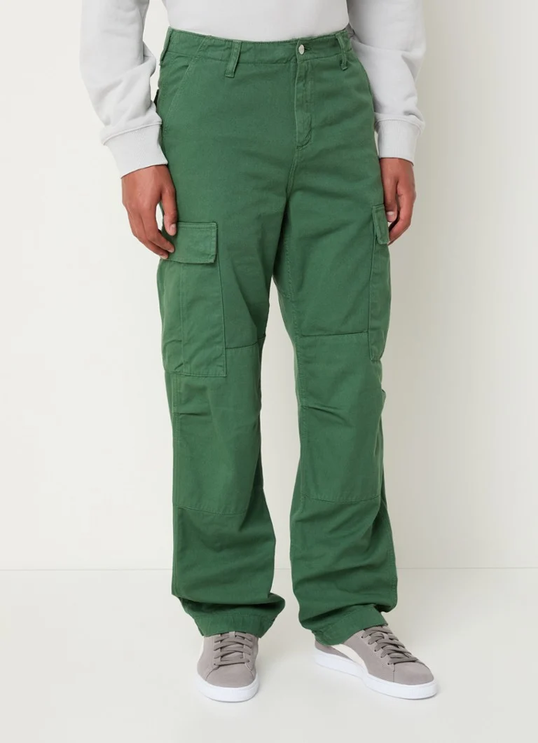 Carhartt WIP taisna piegriezuma kravas bikses ar sānu kabatām