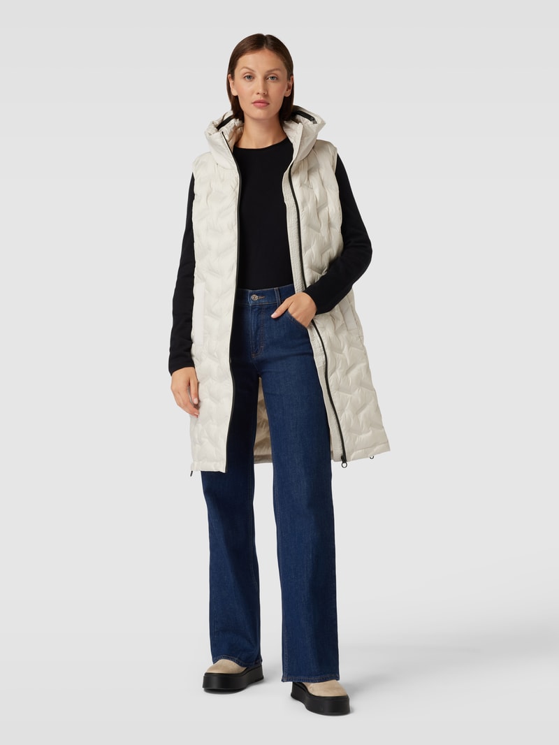 Weste mit herausnehmbarer Kapuze in offwhite