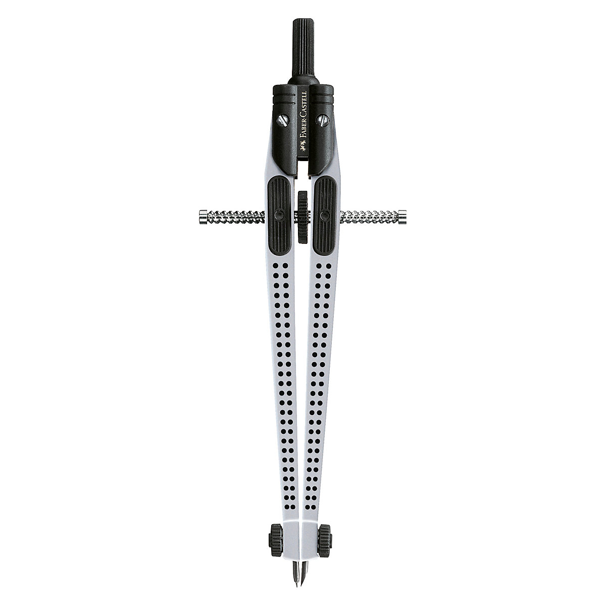 Schnellverstellzirkel GRIP, silber, inkl. Ersatzteilen & Minen