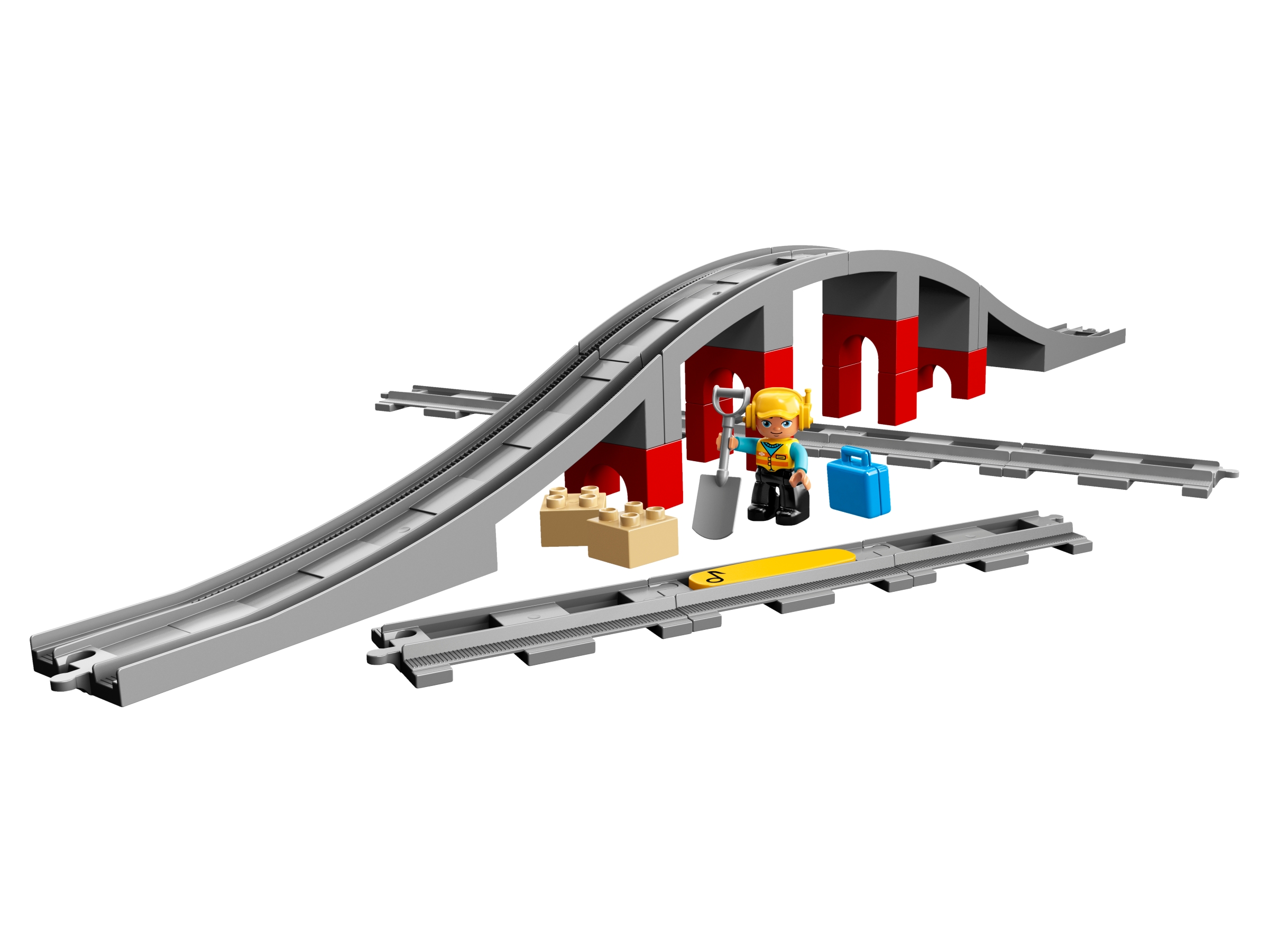 Eisenbahnbrücke und Schienen 10872
